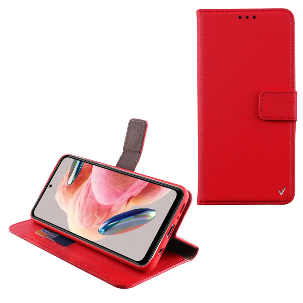 VOLTE-TEL ΘΗΚΗ XIAOMI REDMI NOTE 12 4G 6.67" ALLURE MAGNET BOOK STAND CLIP RED