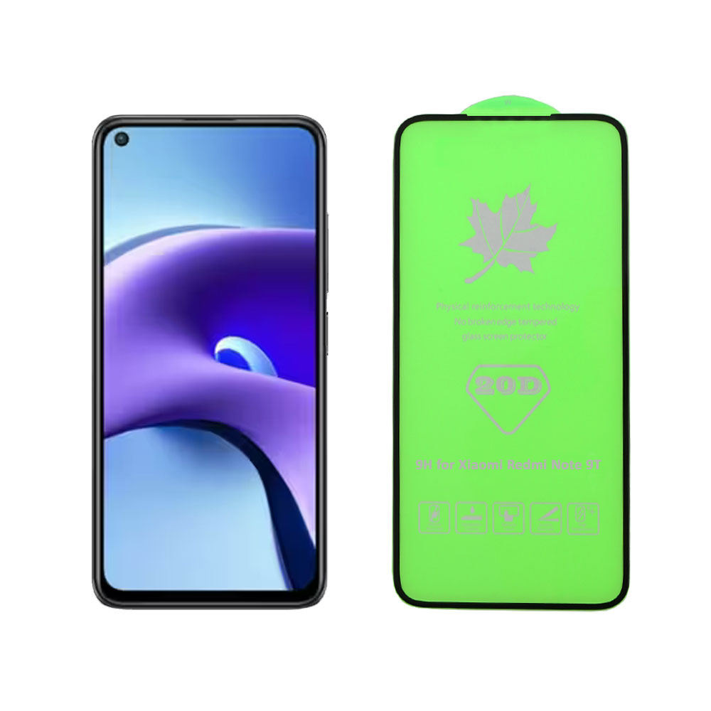IDOL 1991 TEMPERED GLASS XIAOMI REDMI NOTE 9/REDMI NOTE 9T 5G 6.53" 9H 0.25mm 20D FULL GLUE SEMI CURVED BLACK