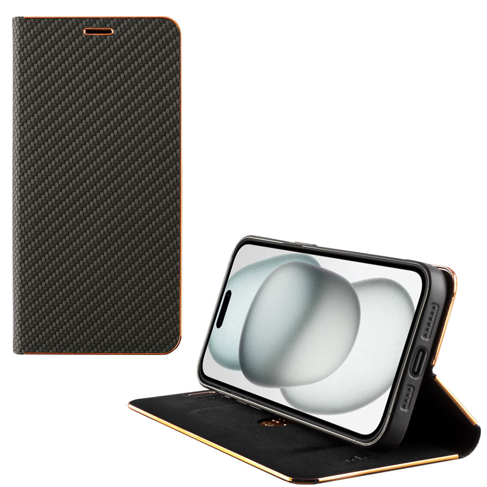 IDOL 1991 ΘΗΚΗ IPHONE 15 PLUS 6.7" ELITE PRO ANTI-RFID BOOK STAND BLACK