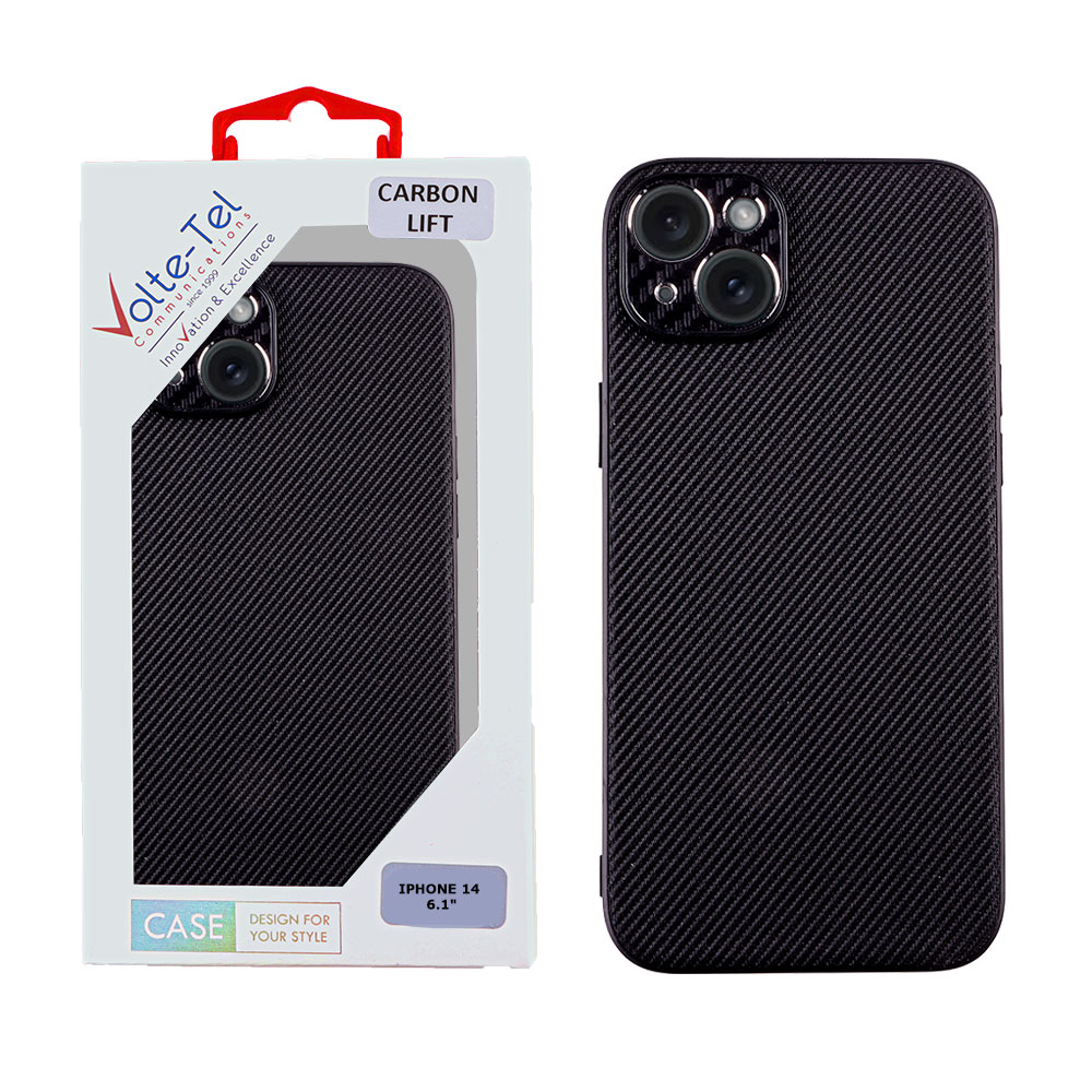 VOLTE-TEL ΘΗΚΗ IPHONE 14 6.1" CARBON LIFT FULL CAMERA PROTECTION BLACK
