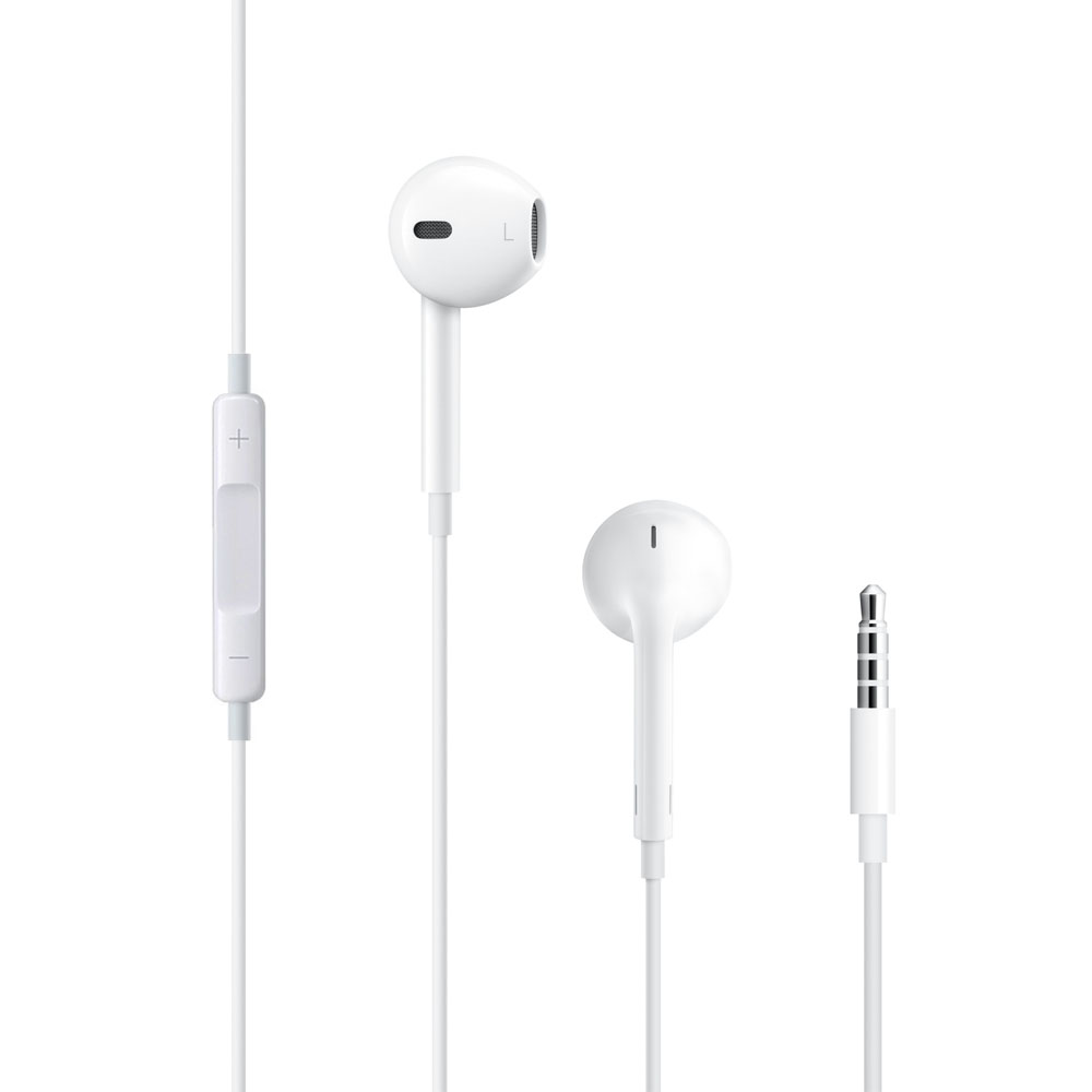 APPLE HANDS FREE STEREO EARPODS WITH REMOTE AND MIC MNHF2ZM/A 3.5m WHITE BULK OR