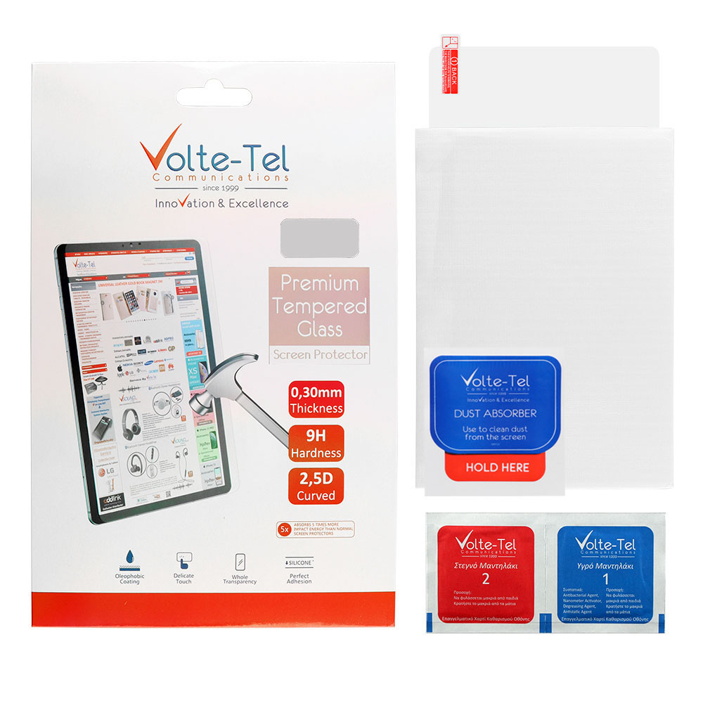 VOLTE-TEL TEMPERED GLASS LENOVO TAB P11 2ND GEN TB350 11.5" 9H 0.30mm 2.5D FULL GLUE
