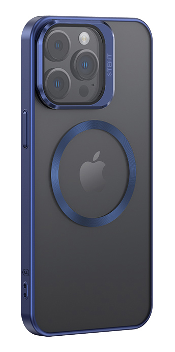 USAMS θήκη Geying US-BH857 για iPhone 15 Pro Max, διάφανη/μπλε