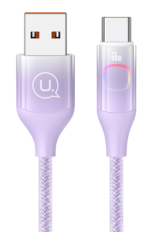 USAMS καλώδιο USB-C σε USB US-SJ636, 66W, 1.2m, μωβ