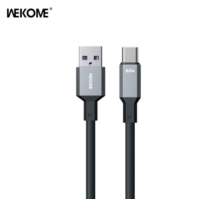 Charging Cable WK TYPE-C Tint II Black 1,2m WDC-17a 6A
