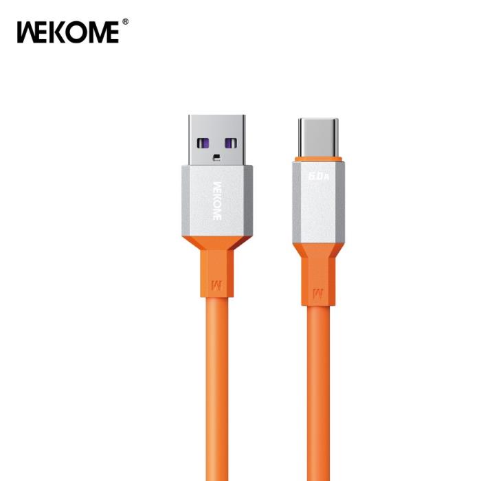 Charging Cable WK TYPE-C Tint II Orange 1,2m WDC-17a 6A