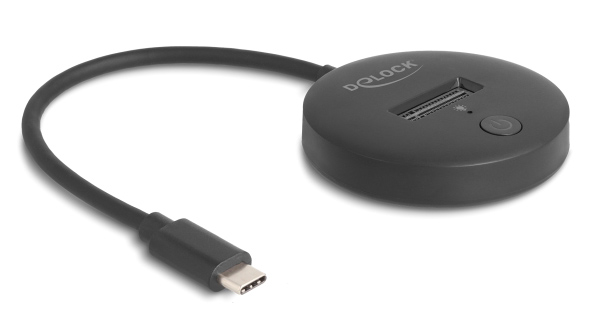 DELOCK docking station 64254 για M.2 NVMe/SATA SSD, 10Gbps, μαύρο