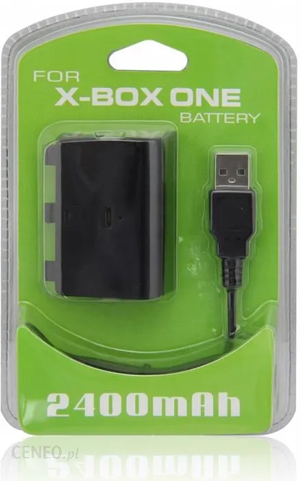 BATTERY 2400MAH & USB CHARGING CABLE GENCA-030 XBOX ONE BLACK OEM