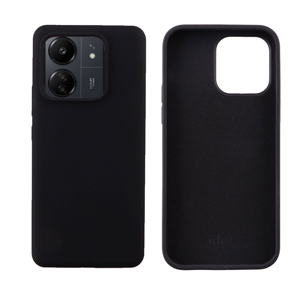 IDOL 1991 ΘΗΚΗ XIAOMI REDMI 13C 4G 6.74" VELVET ELITE TPU 4 SIDE FULL CAMERA PROTECTION BLACK
