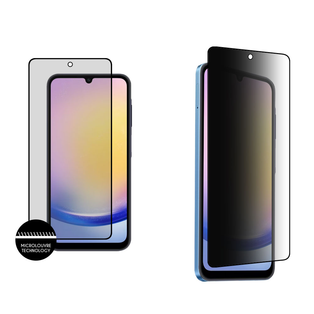 IDOL 1991 TEMPERED GLASS SAMSUNG A25 5G A256 6.5" 9H 0.25mm PREMIUM PRIVACY ANTISPY SEMI CURVED FULL GLUE BLACK