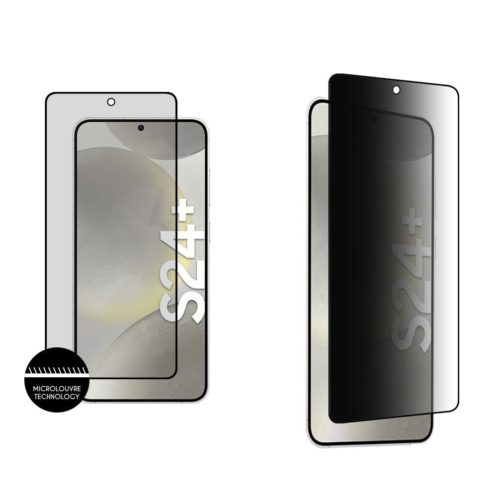 IDOL 1991 TEMPERED GLASS SAMSUNG S24 PLUS 5G 6.7" 9H 0.25mm PREMIUM PRIVACY ANTISPY SEMI CURVED FULL GLUE BLACK