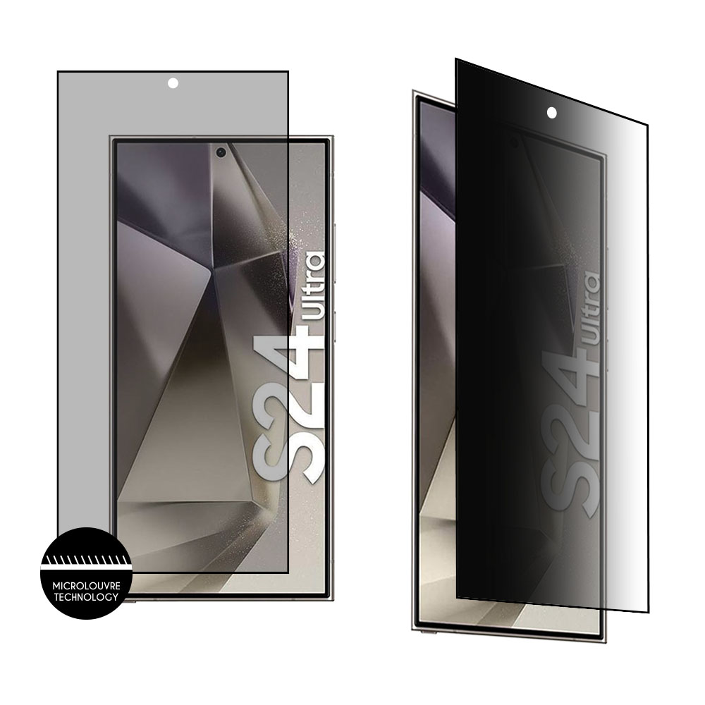 IDOL 1991 TEMPERED GLASS SAMSUNG S24 ULTRA 5G 6.8" 9H 0.25mm PREMIUM PRIVACY ANTISPY SEMI CURVED FULL GLUE BLACK