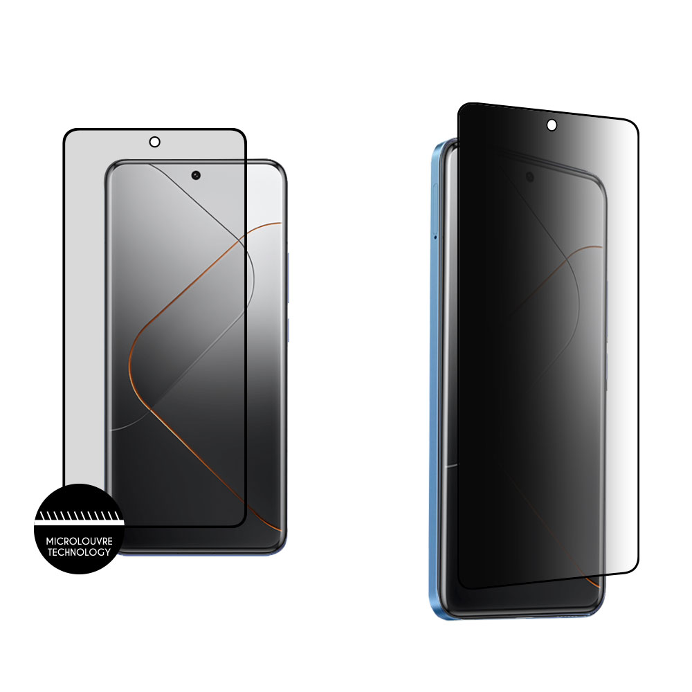 IDOL 1991 TEMPERED GLASS XIAOMI 14 6.36" 9H 0.25mm PREMIUM PRIVACY ANTISPY SEMI CURVED FULL GLUE BLACK
