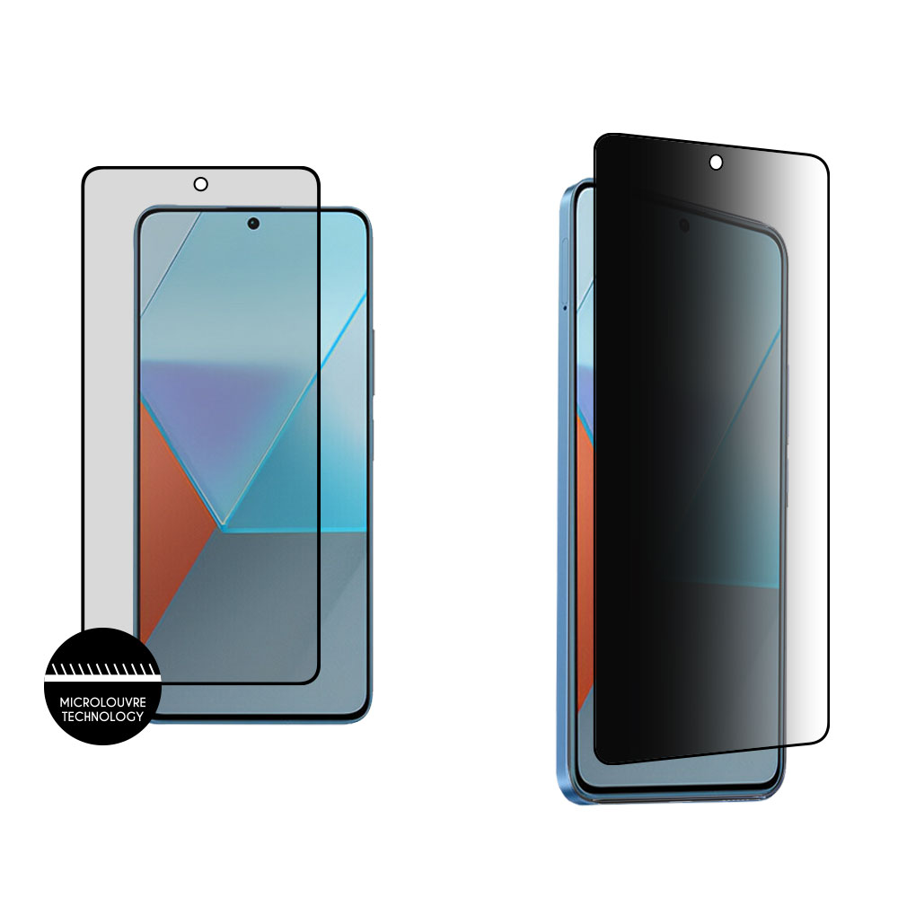 IDOL 1991 TEMPERED GLASS XIAOMI REDMI NOTE 13 PRO 5G 6.67" 9H 0.25mm PREMIUM PRIVACY ANTISPY SEMI CURVED FULL GLUE BLACK
