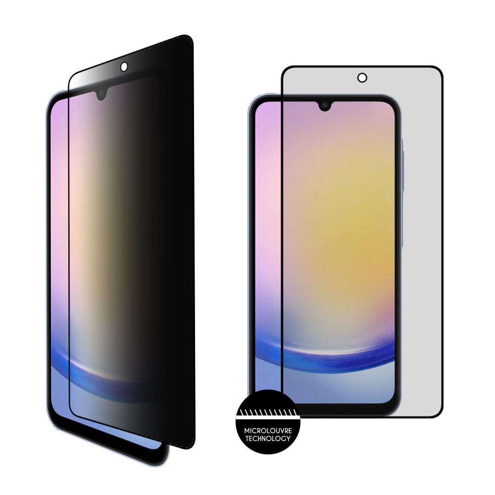 IDOL 1991 TEMPERED GLASS SAMSUNG A25 5G A256 6.5" 9H 0.25mm PRIVACY ANTISPY SEMI CURVED FULL GLUE BLACK