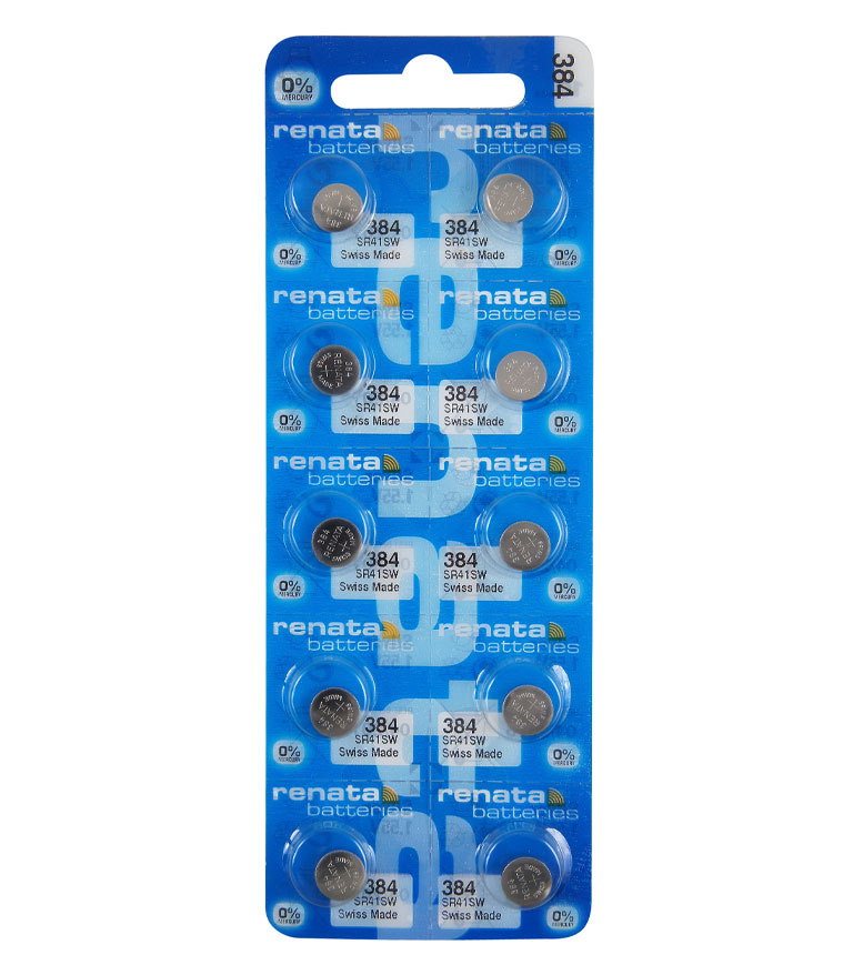RENATA ΜΠΑΤΑΡΙΕΣ ΡΟΛΟΓΙΟΥ SR41/384/392/G3/AG3 1.55V SILVER OXIDE 1 ΤΕΜ. 10/BLISTER