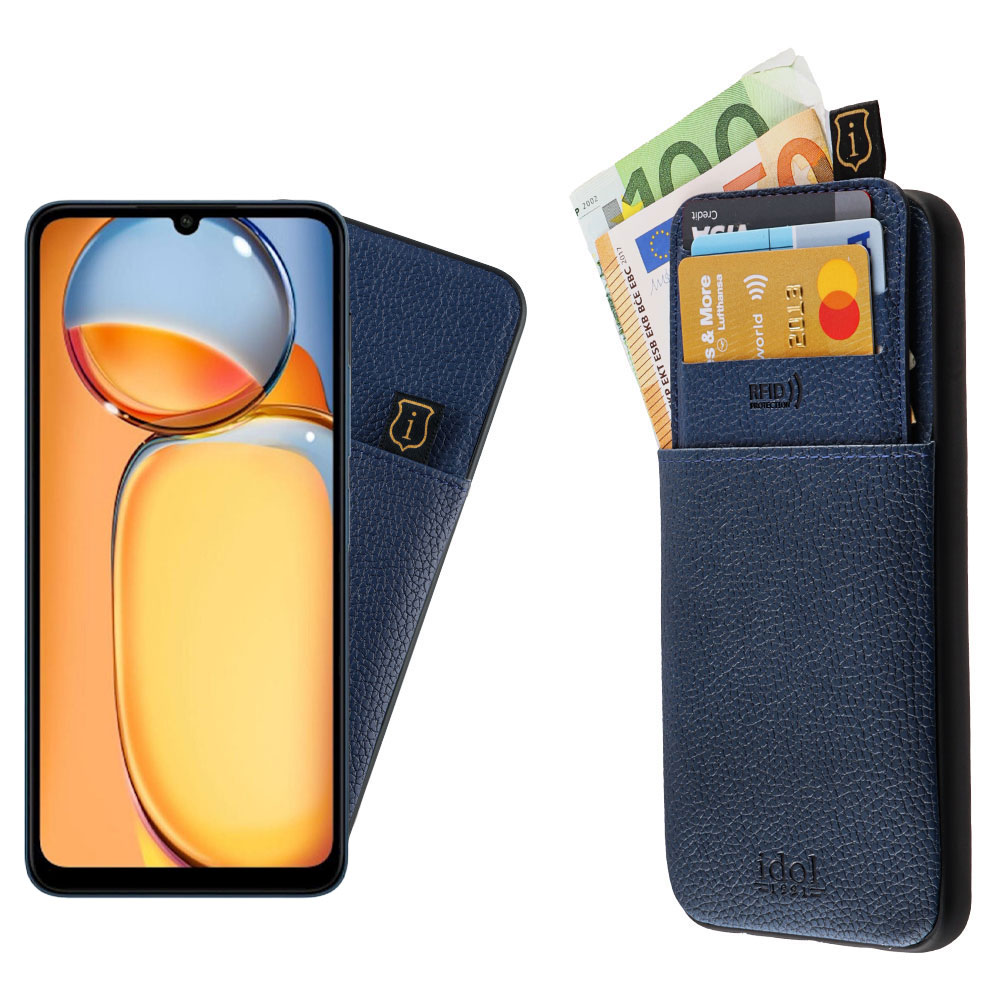 IDOL 1991 ΘΗΚΗ XIAOMI REDMI 13C 4G/5G 6,74" ANTI-RFID LEATHER SMART WALLET CAMERA GUARD BLACK