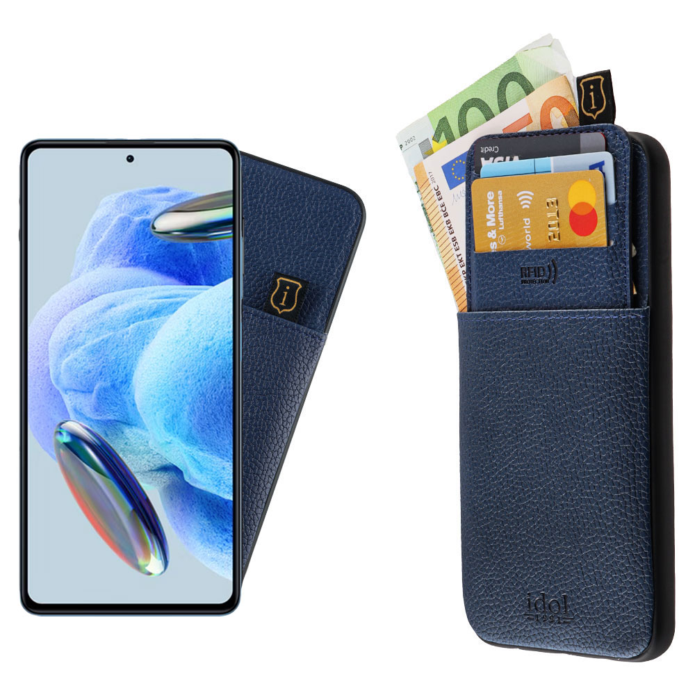 IDOL 1991 ΘΗΚΗ XIAOMI REDMI NOTE 12 PRO 4G 6.67" ANTI-RFID LEATHER SMART WALLET FULL CAMERA PROTECTION BLUE