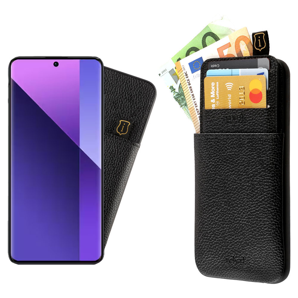 IDOL 1991 ΘΗΚΗ XIAOMI REDMI NOTE 13 PRO PLUS 5G 6.67" ANTI-RFID LEATHER SMART WALLET CAMERA GUARD BLACK
