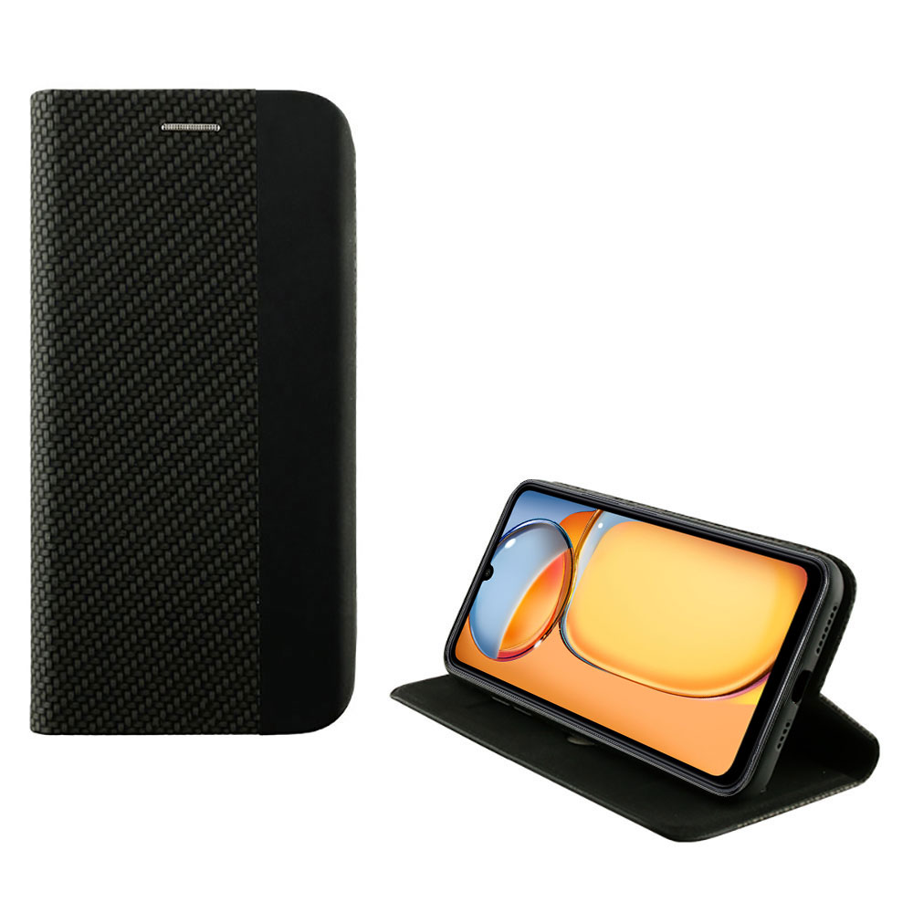 IDOL 1991 ΘΗΚΗ XIAOMI REDMI 13C 4G/5G 6.74" ELITE ANTI-RFID BOOK STAND BLACK