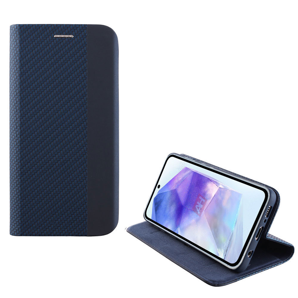 IDOL 1991 ΘΗΚΗ SAMSUNG A55 5G A556 6.6" ELITE ANTI-RFID BOOK STAND BLUE