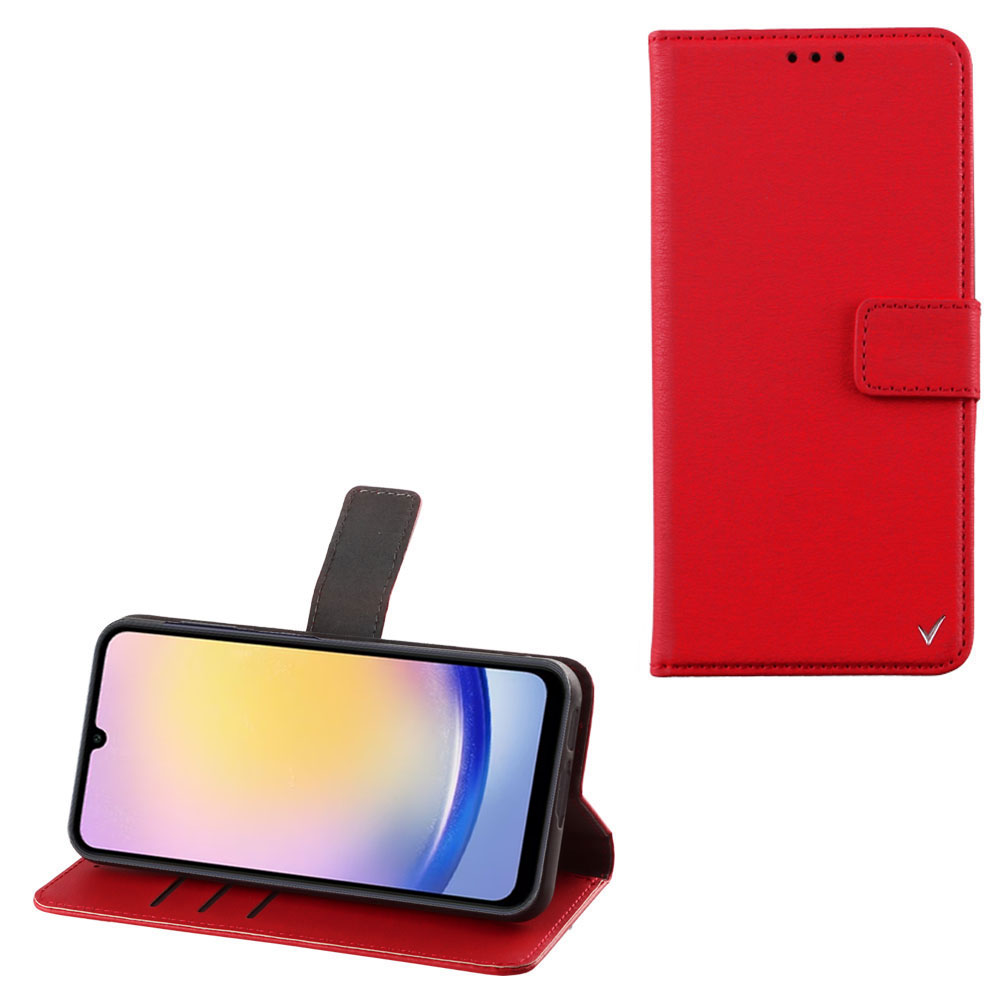 VOLTE-TEL ΘΗΚΗ SAMSUNG A25 5G A256 6.5" ALLURE MAGNET BOOK STAND CLIP RED
