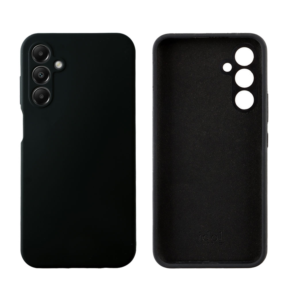 IDOL 1991 ΘΗΚΗ SAMSUNG A15 4G A155/A15 5G A156 6.4" VELVET ELITE TPU 4 SIDE FULL CAMERA PROTECTION BLACK