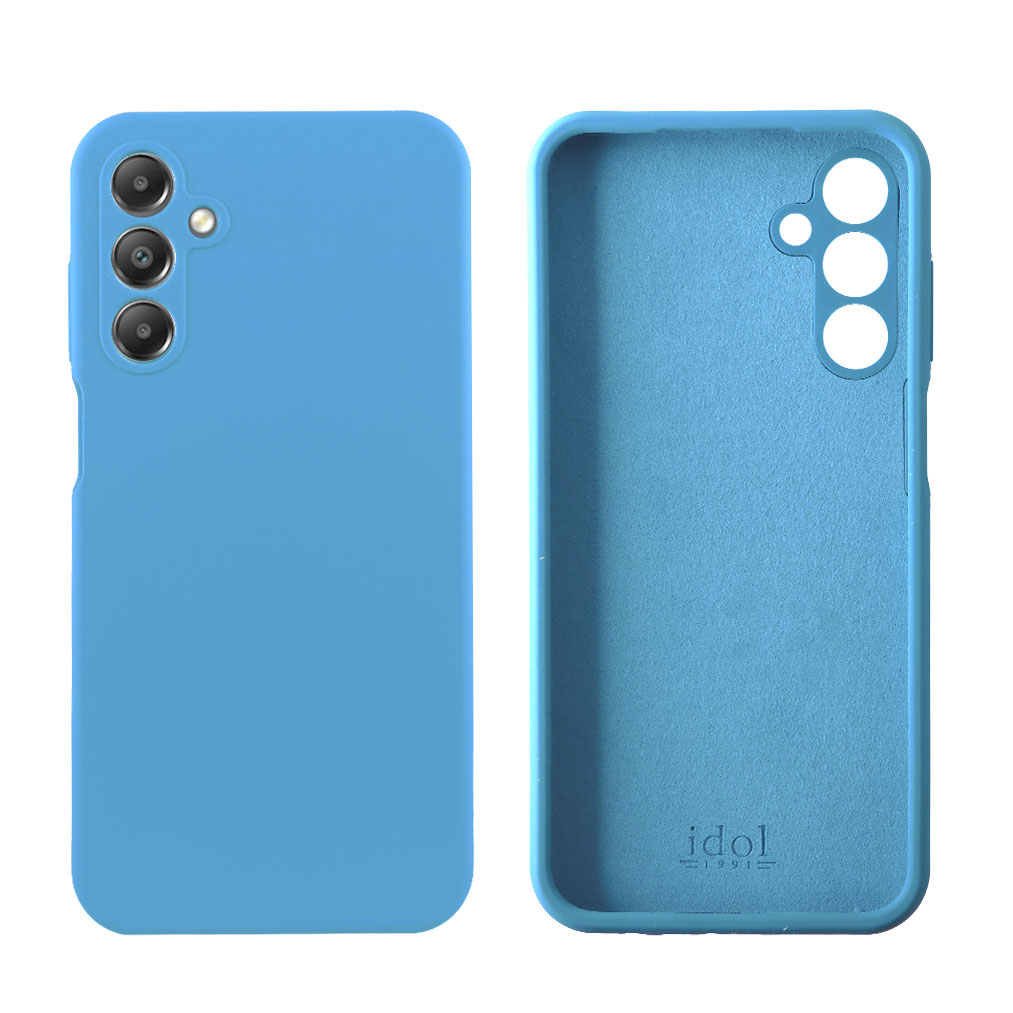 IDOL 1991 ΘΗΚΗ SAMSUNG A15 4G A155/A15 5G A156 6.4" VELVET ELITE TPU 4 SIDE FULL CAMERA PROTECTION WINTER BLUE