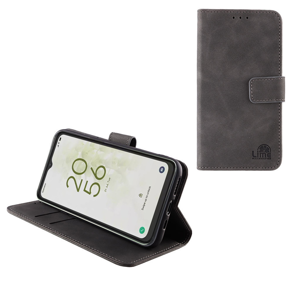 LIME ΘΗΚΗ TCL 40 NXTPAPER 5G T771K3 6.6" ESSENTIAL MAGNET BOOK STAND CLIP GREY