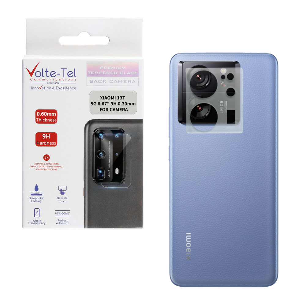 VOLTE-TEL TEMPERED GLASS XIAOMI 13T 5G 6.67" 9H 0.30mm FOR CAMERA