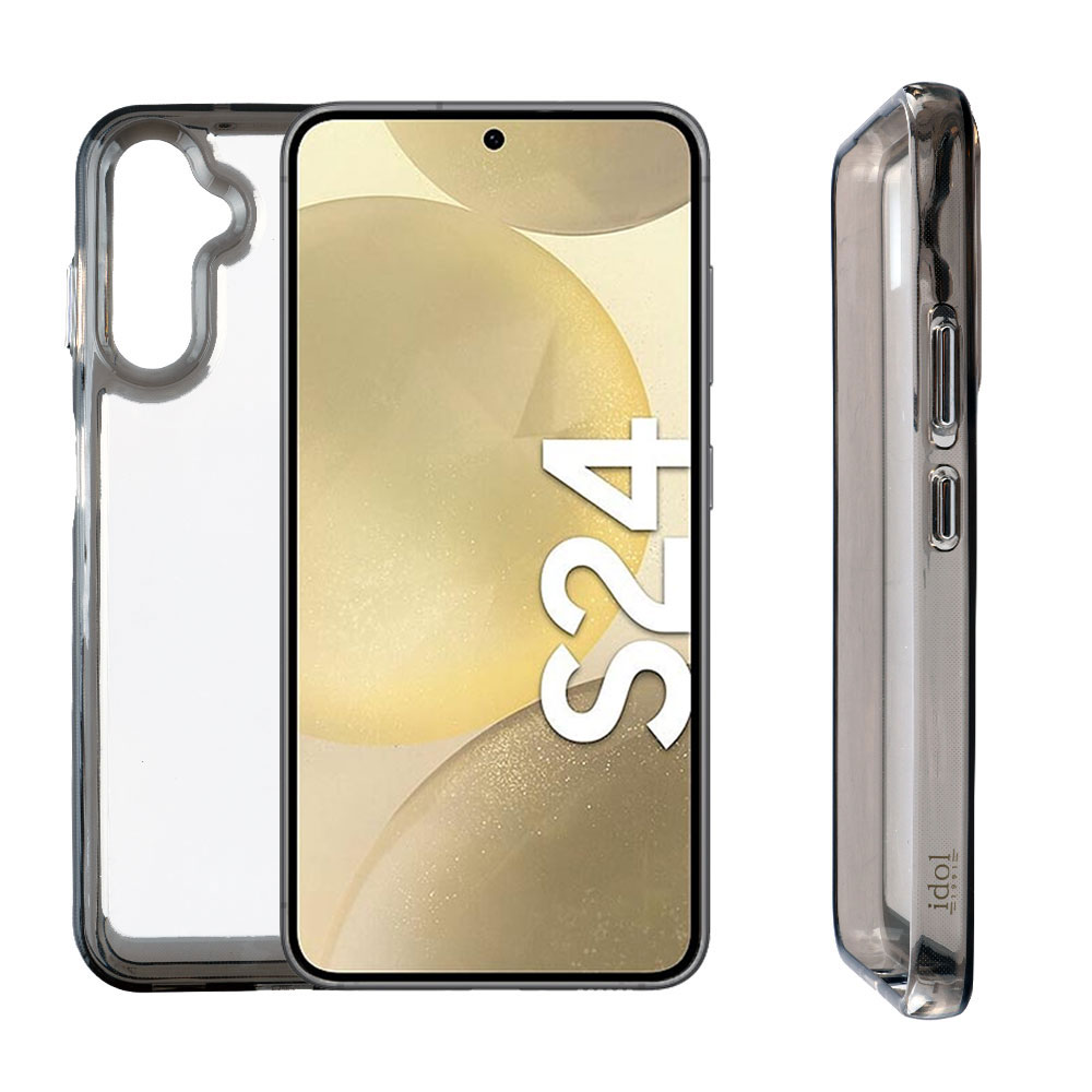 IDOL 1991 ΘΗΚΗ SAMSUNG S24 5G S921 6.2" CRISTALYTE TPU CAMERA GUARD ΔΙΑΦΑΝΗ ΓΚΡΙ