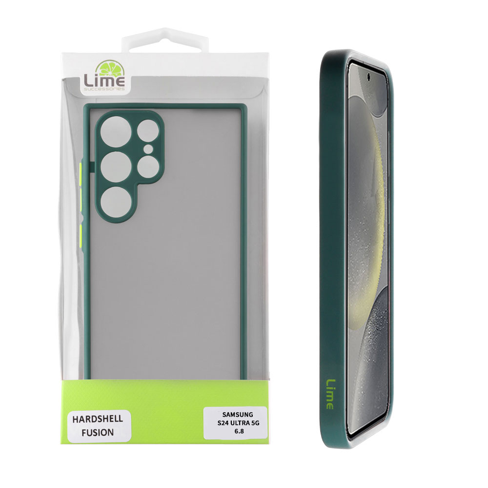 LIME ΘΗΚΗ SAMSUNG S24 ULTRA 5G S928 6.8" HARDSHELL FUSION FULL CAMERA PROTECTION RED WITH BLACK KEYS