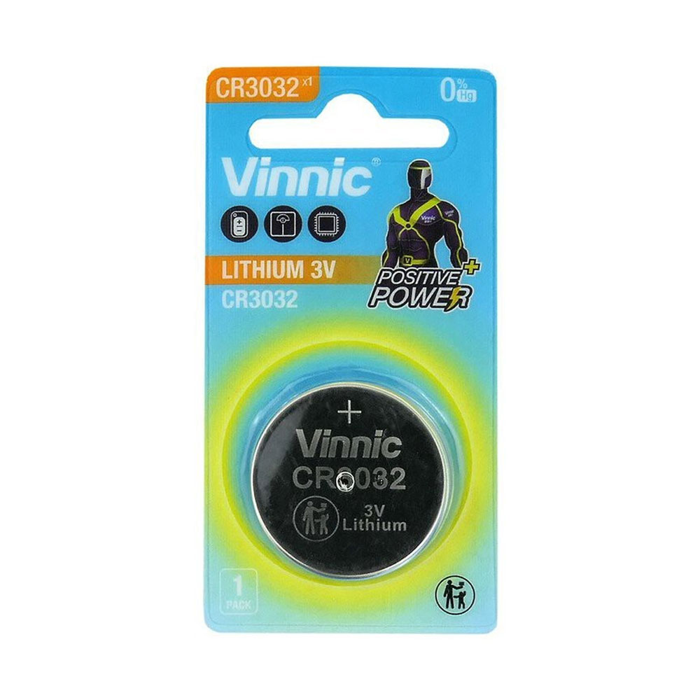 VINNIC ΜΠΑΤΑΡΙΕΣ ΝΟΜΙΣΜΑΤΟΣ ΛΙΘΙΟΥ CR3032 3V Li-ion 1/BLISTER