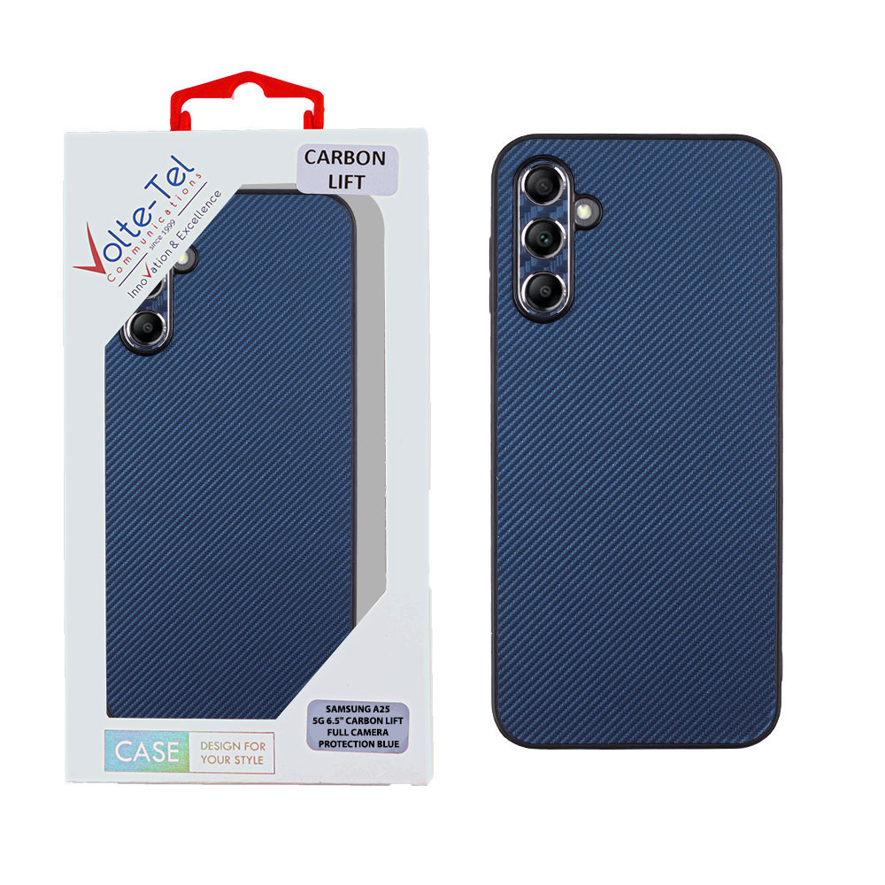 VOLTE-TEL ΘΗΚΗ SAMSUNG A25 5G A256 6.5" CARBON LIFT CAMERA GUARD PROTECTION BLUE