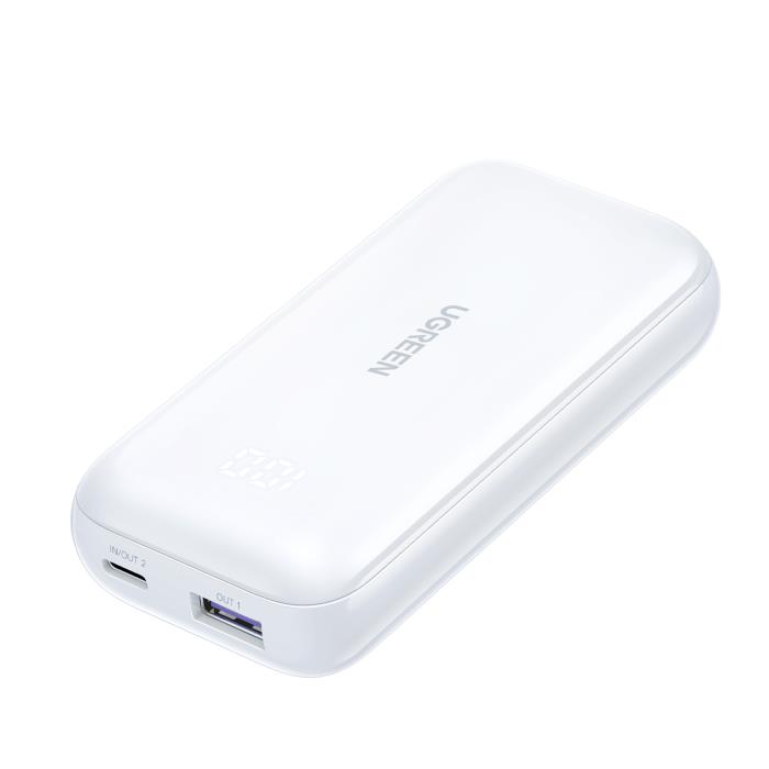 Power Bank UGREEN 10000mAh 30W PDx1 & QC3.0χ1 PB502 25189 White