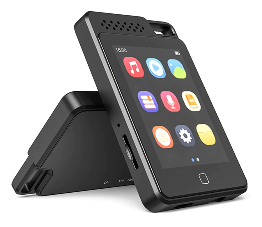 RUIZU MP3 player C1 με οθόνη αφής 2.4", 32GB, ελληνικό μενού, μαύρο