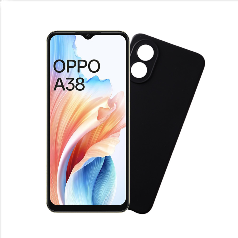 VOLTE-TEL ΘΗΚΗ OPPO A38/A18 4G 6.56" SILICON TPU FULL CAMERA PROTECTION BLACK