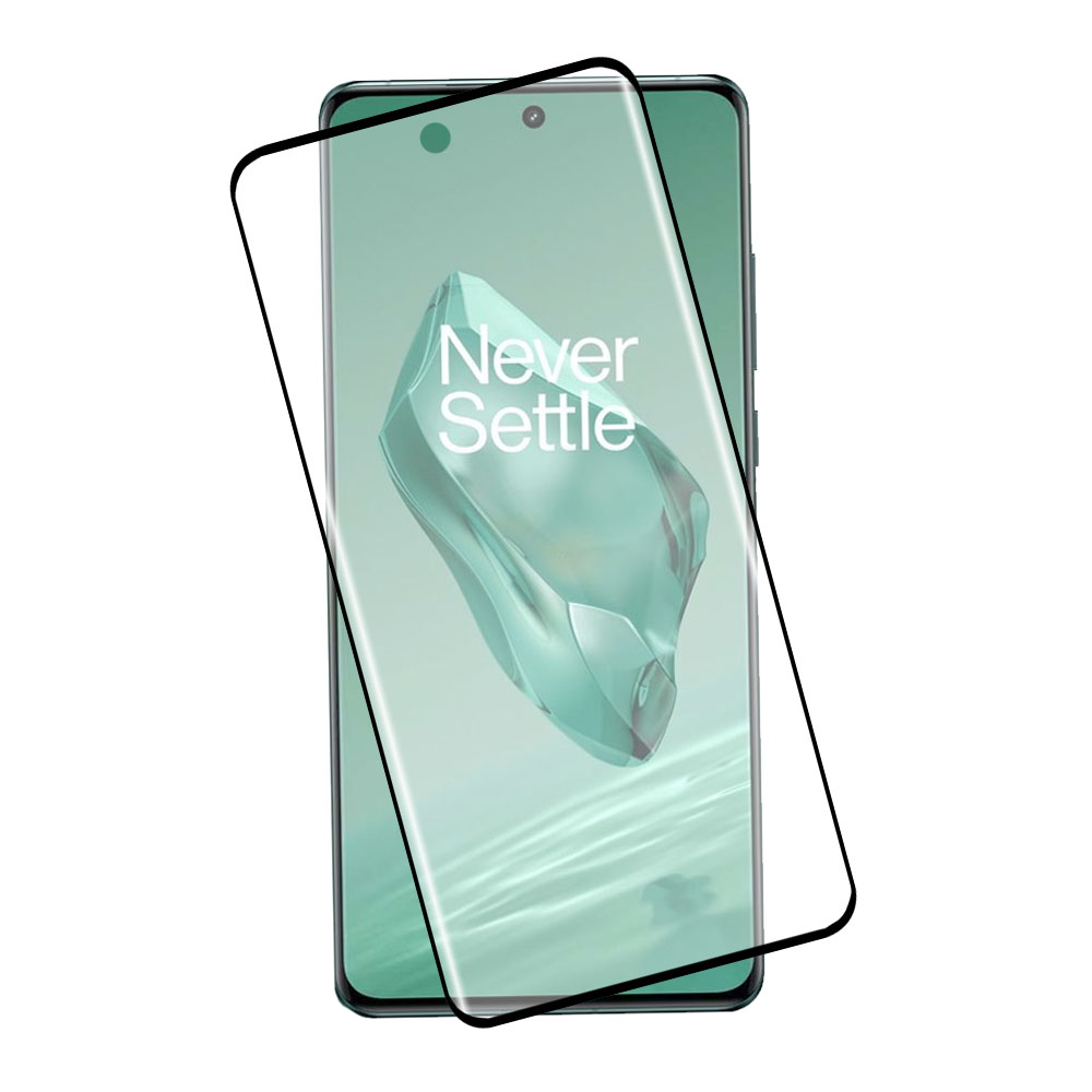 IDOL 1991 TEMPERED GLASS ONEPLUS 12 5G 6.82" 9H 0.25mm 3D EDGE GLUE SEMI CURVED FINGER UNLOCK BLACK