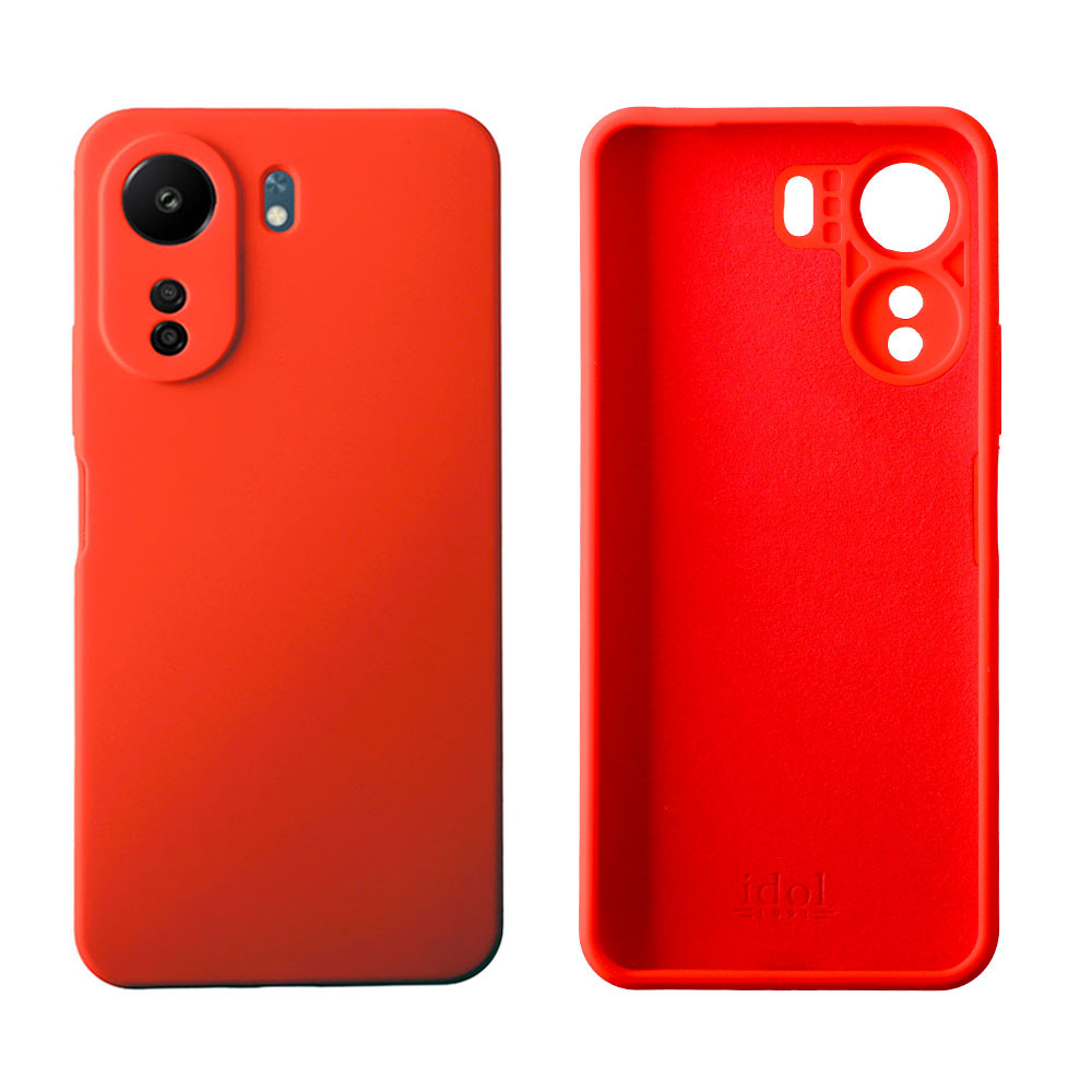 IDOL 1991 ΘΗΚΗ XIAOMI POCO C65 6.74" VELVET ELITE TPU 4 SIDE FULL CAMERA PROTECTION RED