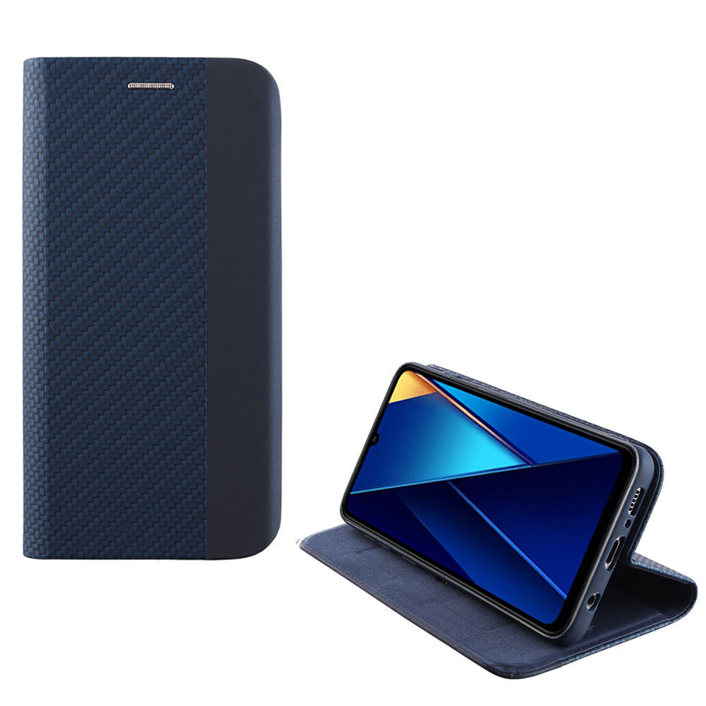 IDOL 1991 ΘΗΚΗ XIAOMI POCO C65/ POCO M6 5G 6.74" ELITE ANTI-RFID BOOK STAND BLUE