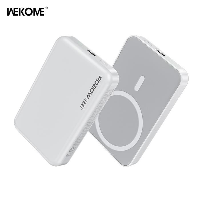 Power Bank Magnetic Wireless WK 10000mAh 20W PDx1 White WP-45