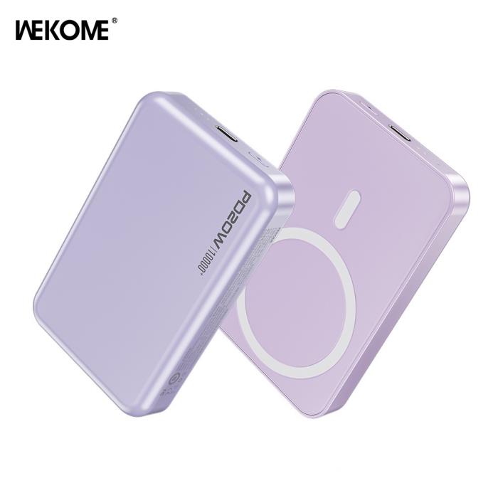 Power Bank Magnetic Wireless WK 10000mAh 20W PDx1 Purple WP-45