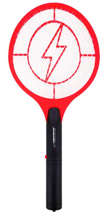 ESPERANZA Ηλεκτρική μυγοσκοτώστρα ρακέτα  EHQ004, 3W, 1200V, κόκκινο