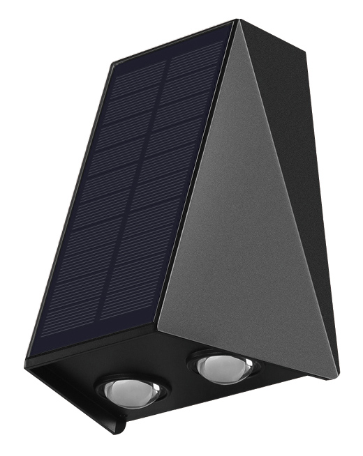 POWERTECH LED ηλιακό φωτιστικό τοίχου HLL-0129, 1.5W, 6500K, 1300mAh