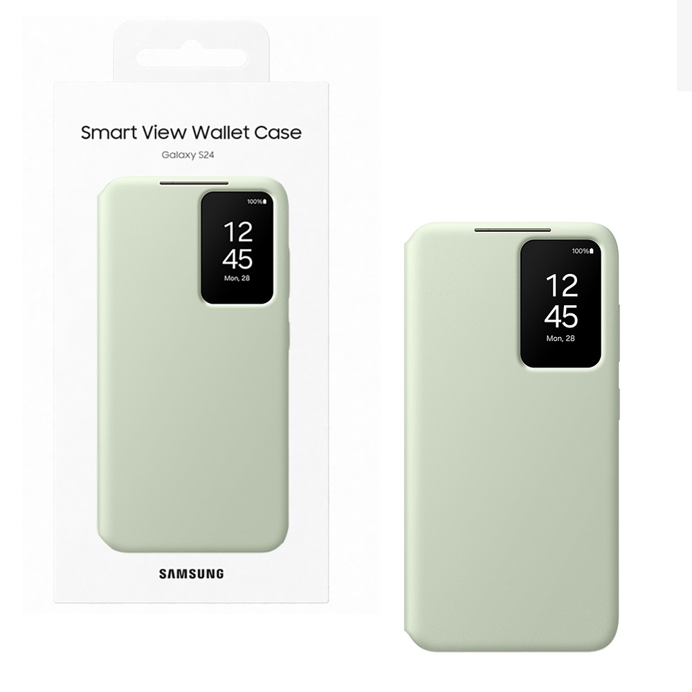 ΘΗΚΗ SAMSUNG S24 5G S921 S-VIEW WALLET COVER EF-ZS921CGEGWW LIGHT GREEN PACKING OR