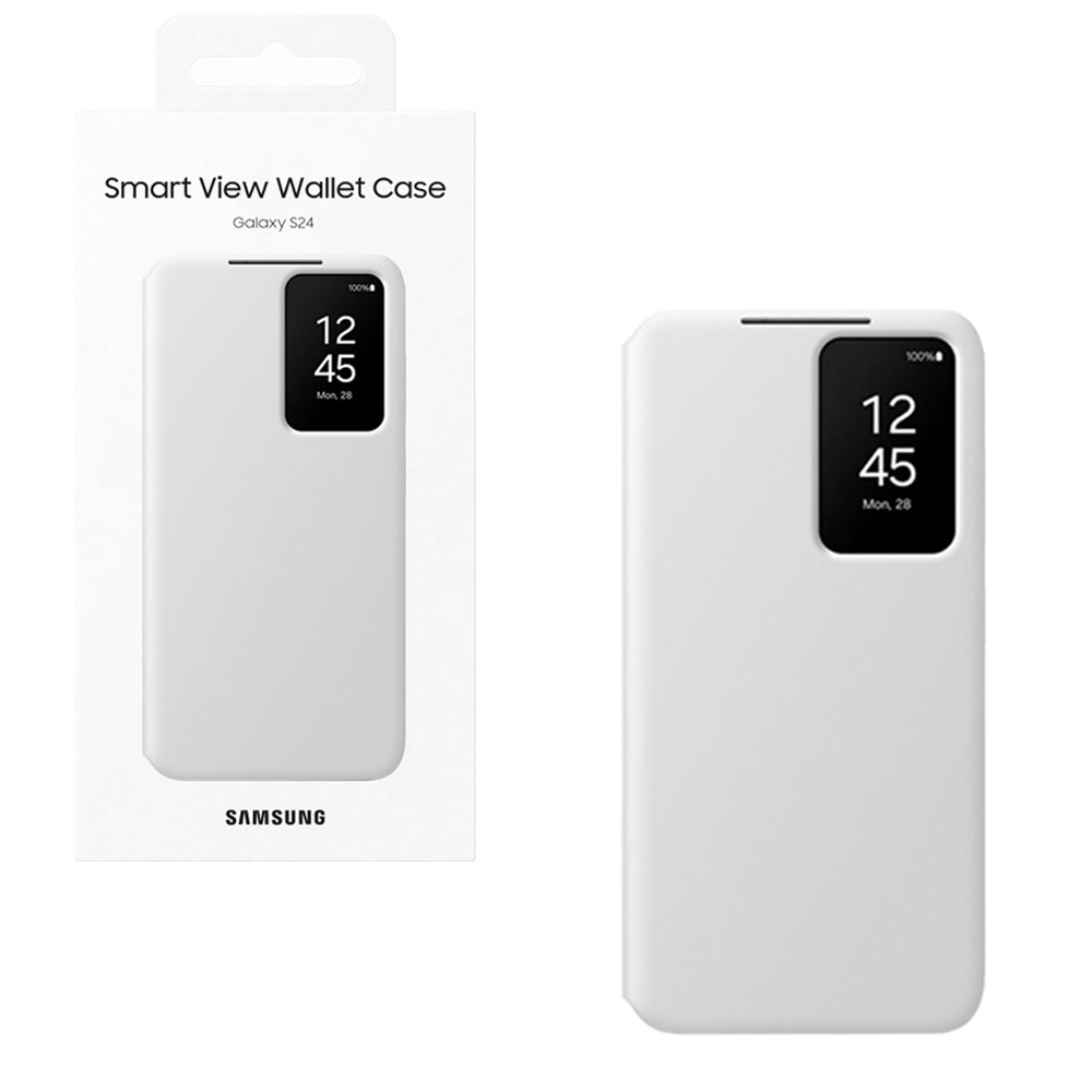 ΘΗΚΗ SAMSUNG S24 5G S921 S-VIEW WALLET COVER EF-ZS921CWEGWW WHITE PACKING OR