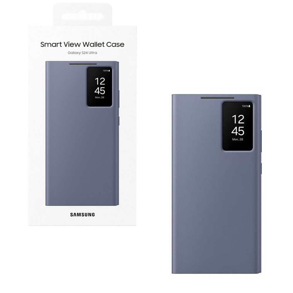 ΘΗΚΗ SAMSUNG S24 ULTRA 5G S928 S-VIEW WALLET CASE EF-ZS928CVEGWW VIOLET PACKING OR