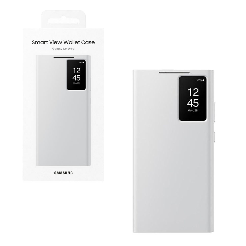 ΘΗΚΗ SAMSUNG S24 ULTRA 5G S928 S-VIEW WALLET CASE EF-ZS928CWEGWW WHITE PACKING OR