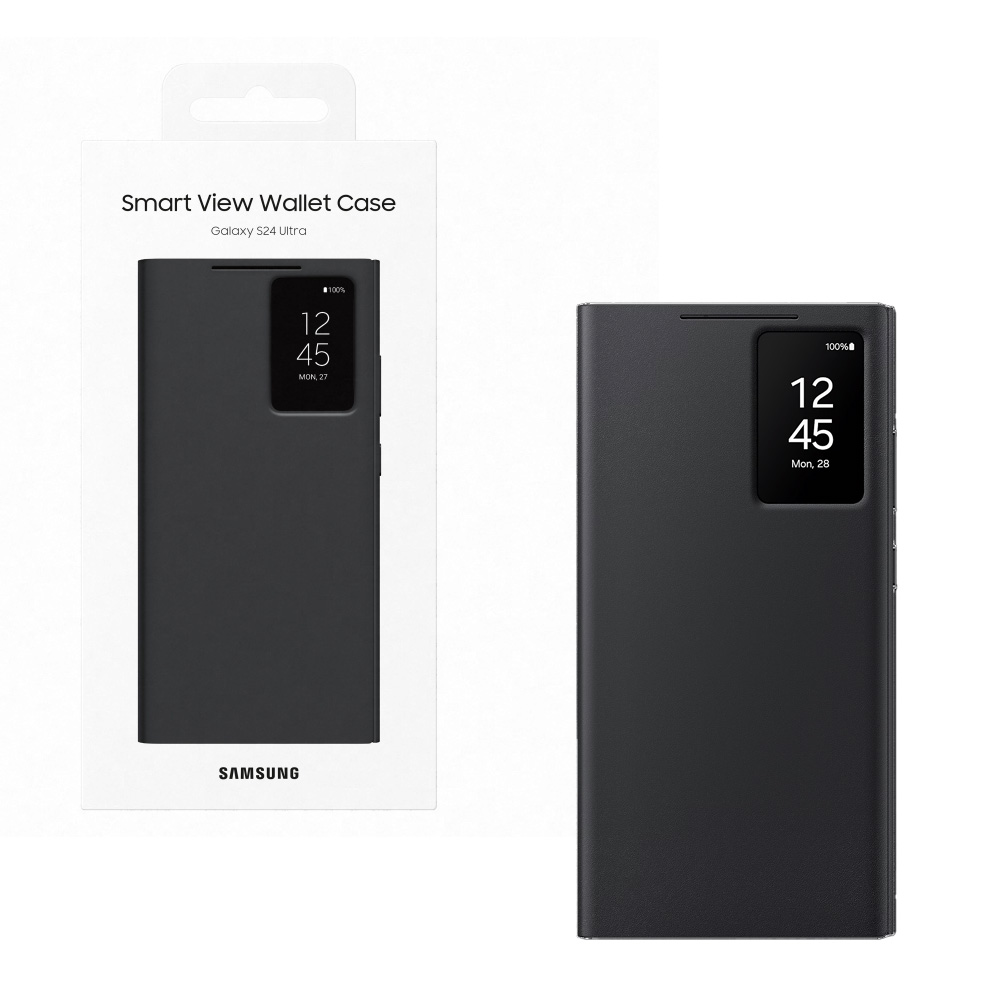 ΘΗΚΗ SAMSUNG S24 ULTRA 5G S928 S-VIEW WALLET CASE EF-ZS928CBEGWW BLACK PACKING OR