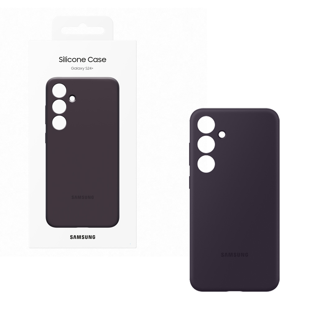 ΘΗΚΗ SAMSUNG S24 PLUS 5G S926 SILICONE CASE EF-PS926TEEGWW DARK VIOLET PACKING OR